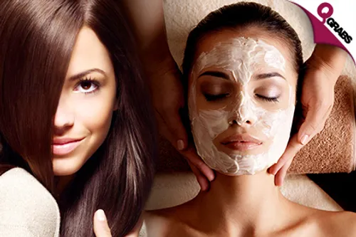 For QR125 Enjoy Your Choice of Herbal Facial with either Face Bleach OR Full Face Threading OR for QR129 Get a Hair Spa Treatment, Wash, Trim & Blow Dry OR for QR220 Receive Both Options! (Up to QR645 Value)